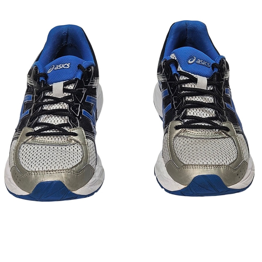 ASICS GEL Contend 4 Men Running Shoes Black Blue Silver Athletic Sneakers Size 9 - Picture 2 of 16